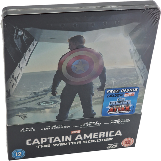 Captain America : Le Soldat de l’hiver (2014) - SteelBook Blu-ray 3D + Blu-ray - Zone libre - vue 2