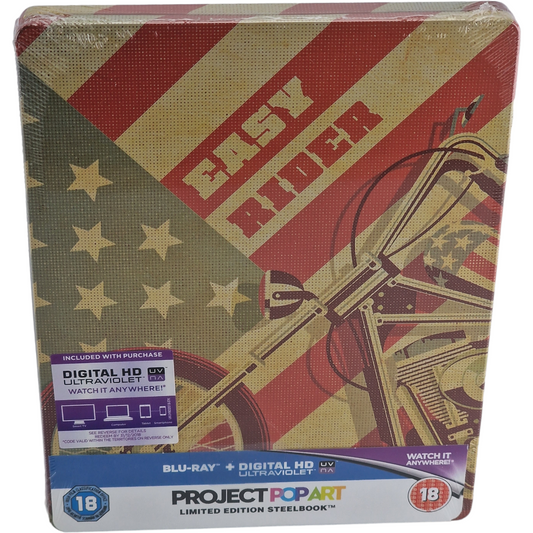 Easy Rider 1969 Blu-ray SteelBook Zavvi Dennis Hopper 2000 Ex 2015 Libre[-18]