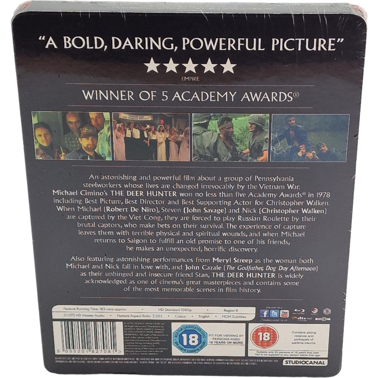 Voyage au bout de l'enfer SteelBook Blu-ray Zavvi Éd limitée Robert De Niro[-18]