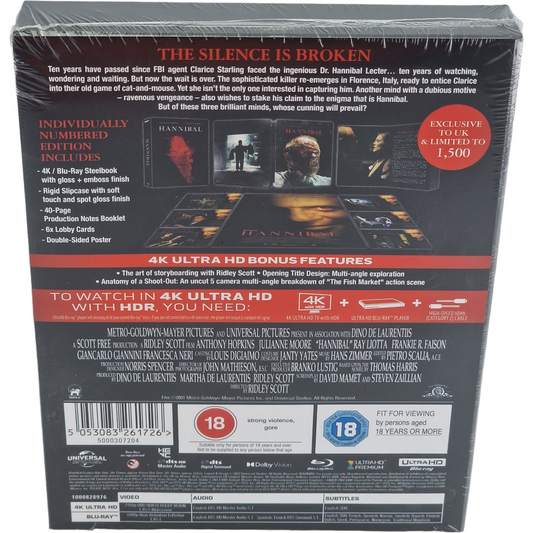 Hannibal – Coffret SteelBook 4K Ultra HD + Blu-ray – visuel 3