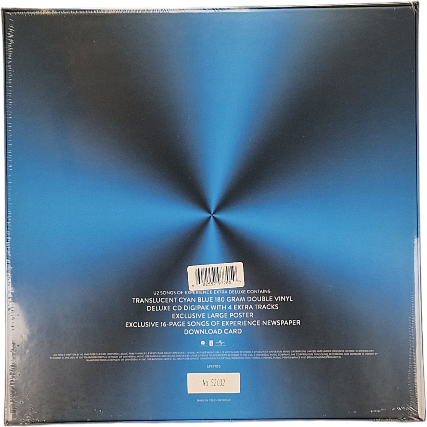 U2 – Songs Of Experience 2 x Vinyle +CD Coffret Deluxe, Numéroté Scellé en usine