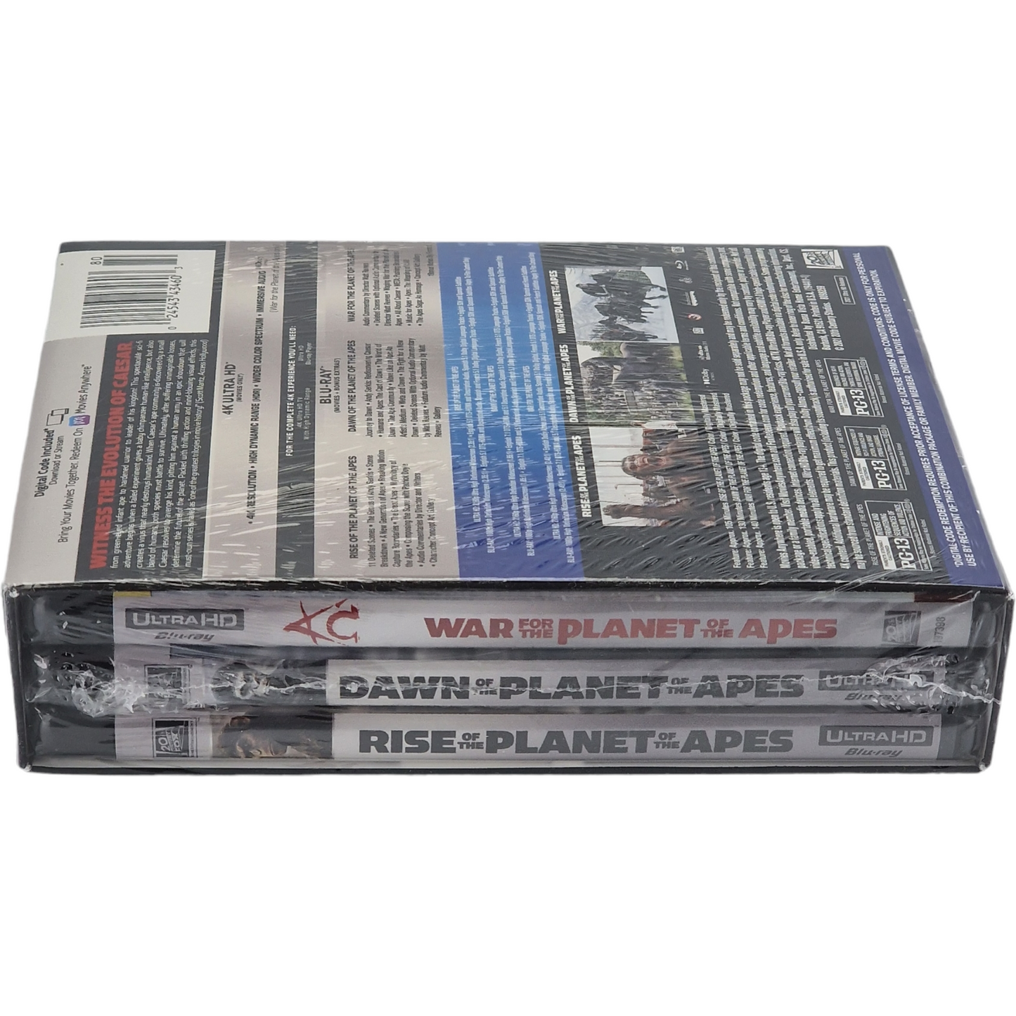 Trilogie la Planète des Singes 4K Ultra HD + Blu-ray + DigiPack Collector Zone A