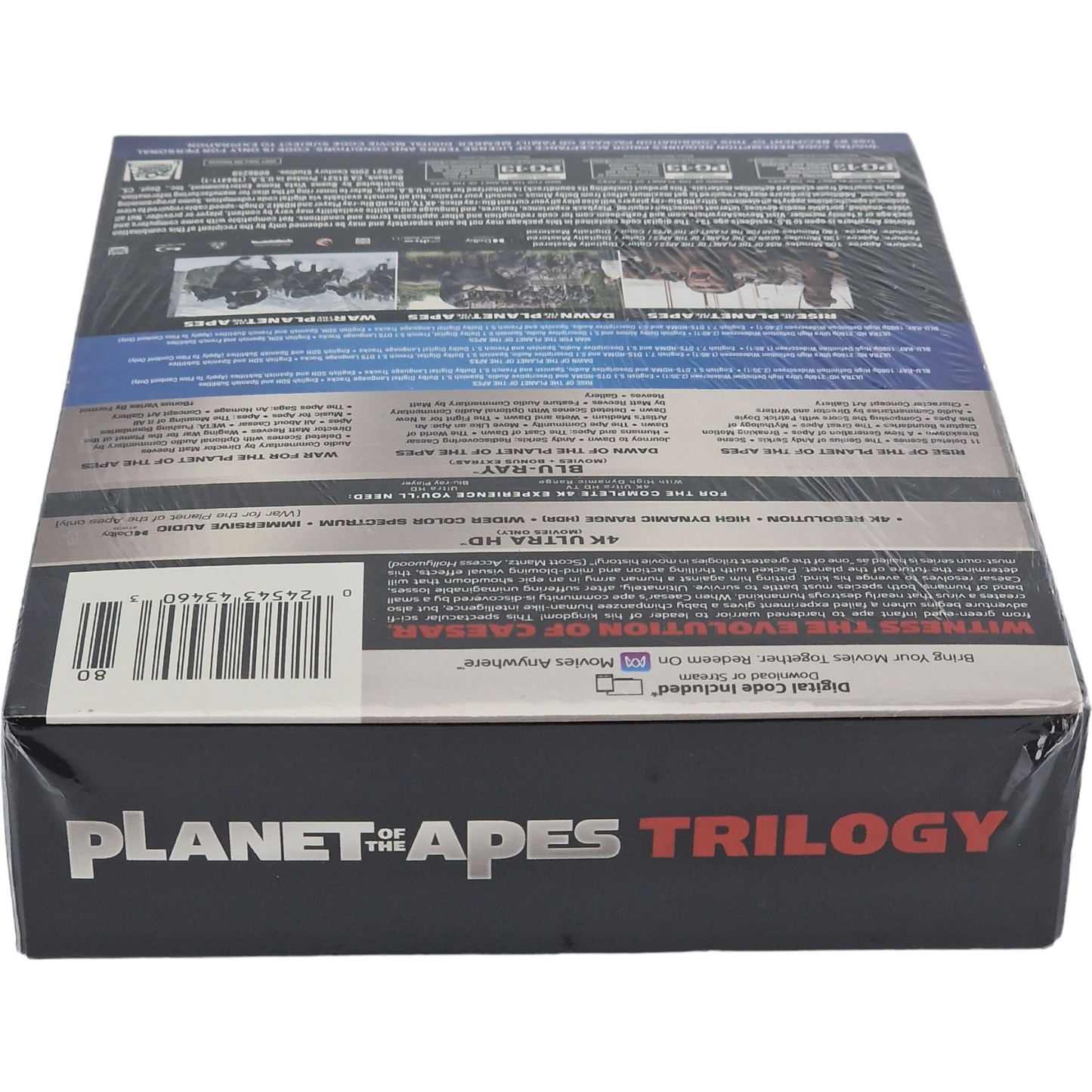 Trilogie la Planète des Singes 4K Ultra HD + Blu-ray + DigiPack Collector Zone A