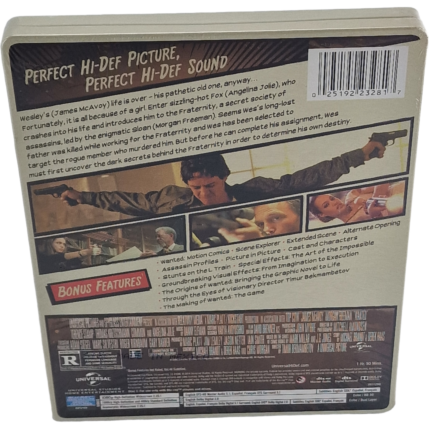 Wanted 2008  SteelBook  Blu-ray + DVD + Digital HD Édition limitée 2014 Zone A