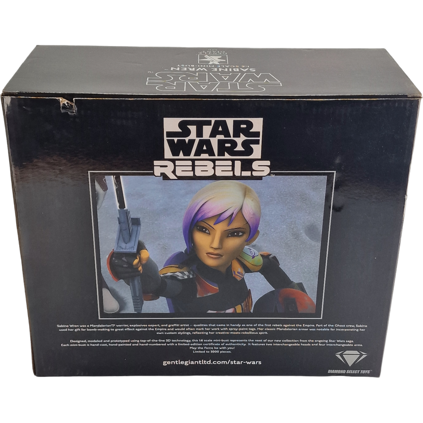 Star Wars: Rebels Sabine Wren Gentle Giant 1/6 Buste 3000 ex Diamond Select Neuf