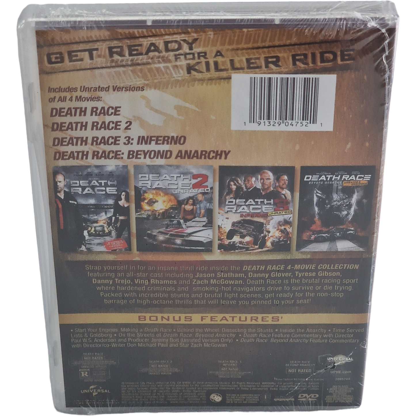 Death Race [La course à la mort]2008-2017 :Collection 4 films DVD VO Zone A -18