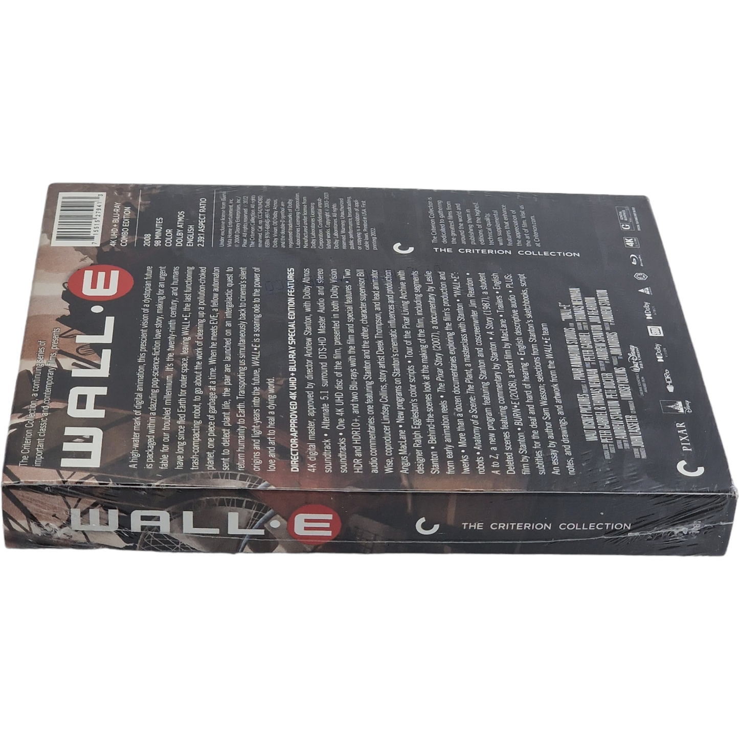 WALL•E  4K Ultra HD + Blu-ray DigiPack Collection Criterion Limitée 2022 Zone A