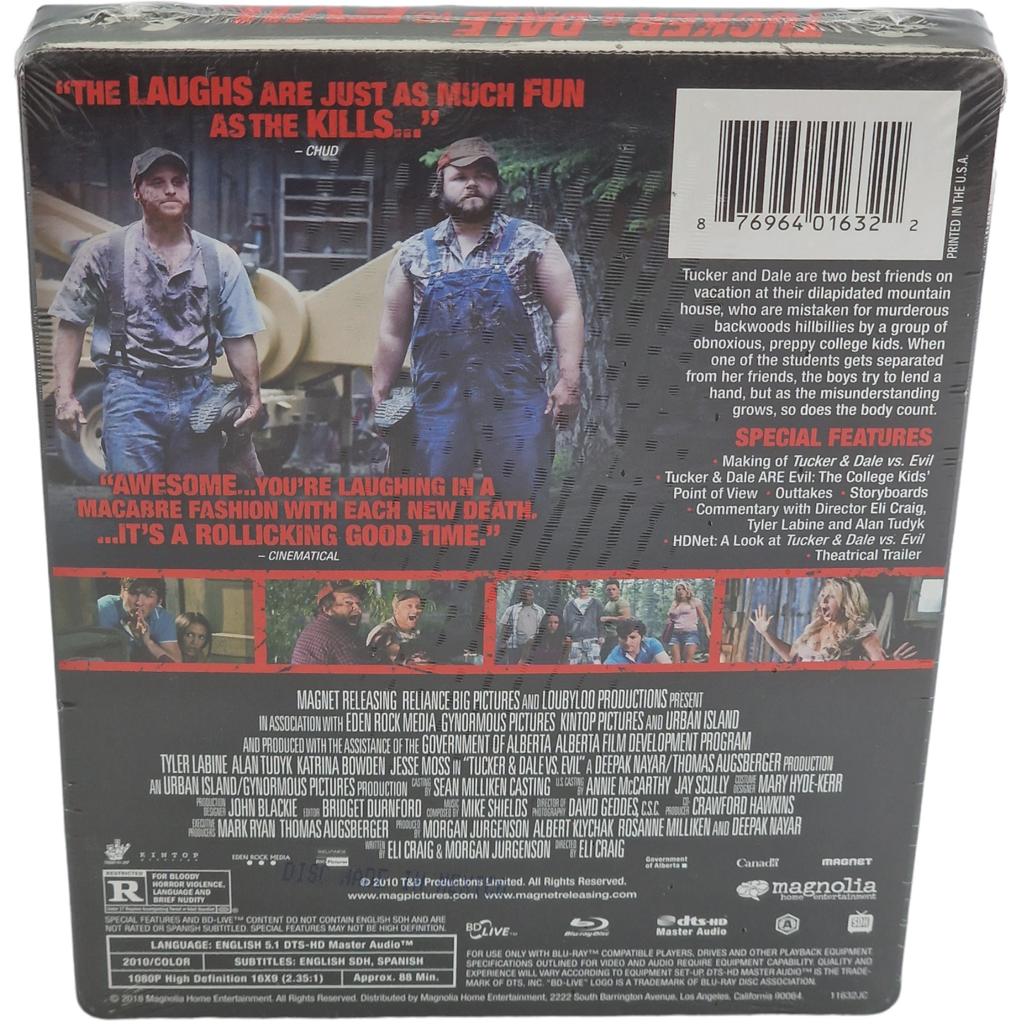 Tucker & Dale vs. Evil  2010  Steelbook  Blu-ray  édition limitée 2018 Region A