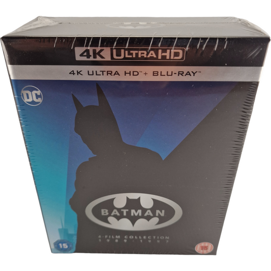 Batman: 4-Film Collection 4K Ultra HD + Blu-ray  Slipbox Region Libre UK Import