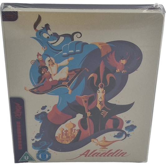Aladdin Disney Blu-ray SteelBook Zavvi Exclusif Mondo X Series #35 Limitée Zone B