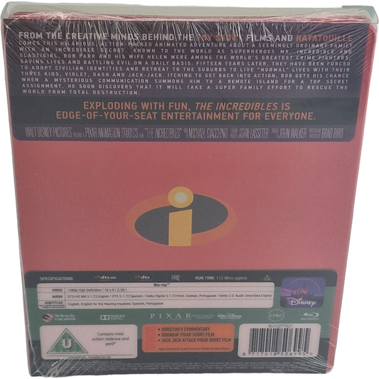 The Incredibles - Les Indestructibles - SteelBook Blu-ray - Visuel 2