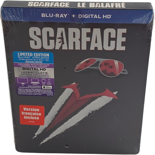 Scarface Al Pacino  Blu-ray + DVD SteelBook Edition Limitée Iconic Art Zone Libre