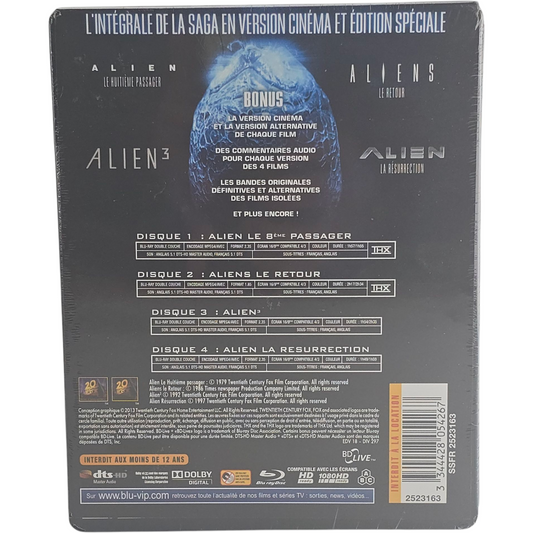 Alien Anthologie 1979-1997 Quadrilogy SteelBook Jumbo,Ridley Scott, James Cameron