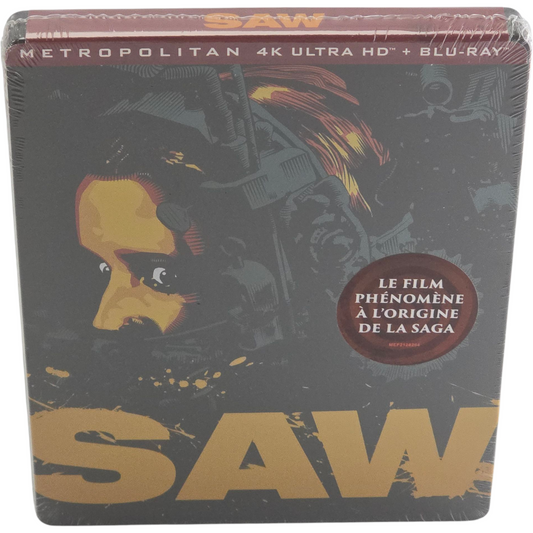 Saw Steelbook 2004 Blu-ray 4K Ultra HD + Blu-ray Leigh Whannell 2021 Zone B