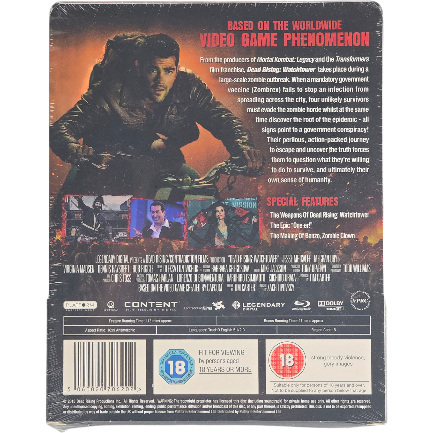 Dead Rising: Watchtower SteelBook Blu-ray Zavvi Édit Limitée1000 Ex Zone B [-18]