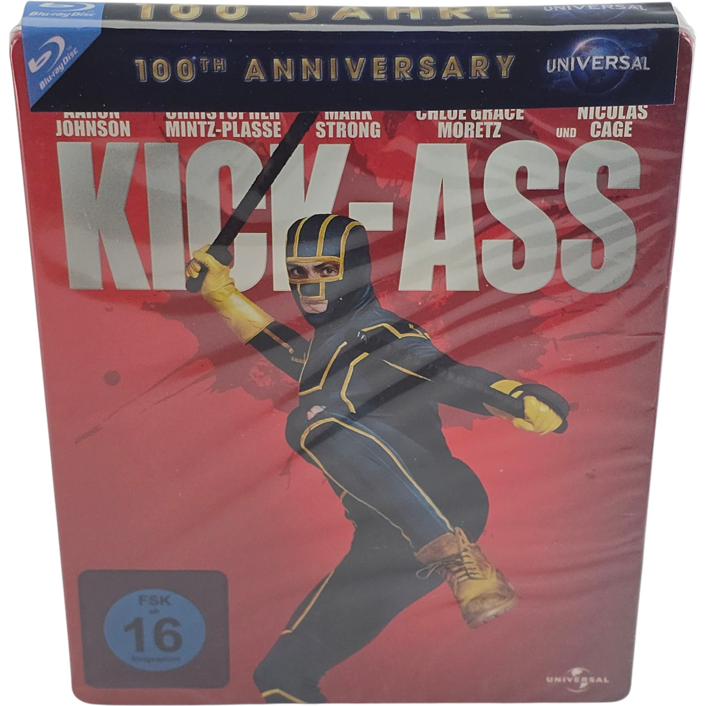 Kick-Ass Blu-ray Steelbook Taylor-Johnson 100e anniversaire d'Universal [-18] B