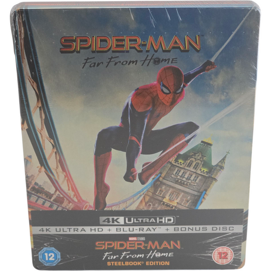 Spider-Man: Far From Home 4K Ultra HD+Blu-ray SteelBook Zavvi Limitée+ bonus Libre