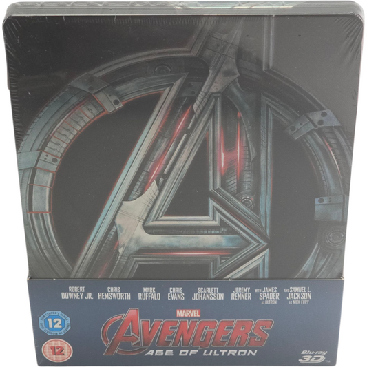 Avengers:Age of Ultron Blu-ray 3D + 2D Steelbook Zavvi Limitée 2015 Région Libre