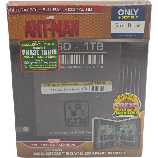 Ant-Man Blu-ray 3D + 2D SteelBook Débossé Best Buy Paul Rudd, Michael Douglas A
