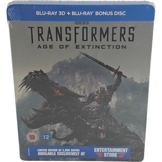 Transformers: Age of Extinction 3D Blu-ray SteelBook Débossé Zavvi   2000 éx  B