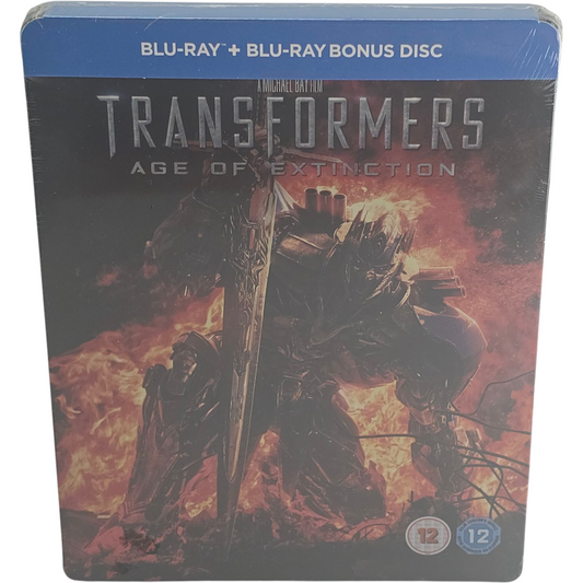 Transformers 4: Age of Extinction Blu-ray +DVD Steelbook Débossé Mark Wahlberg B