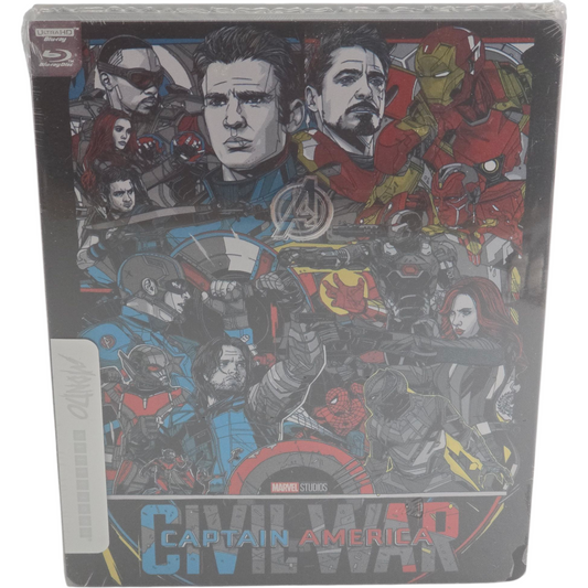Captain America : Civil War SteelBook 4K Ultra HD + Blu-ray Mondo X #057 Zone B