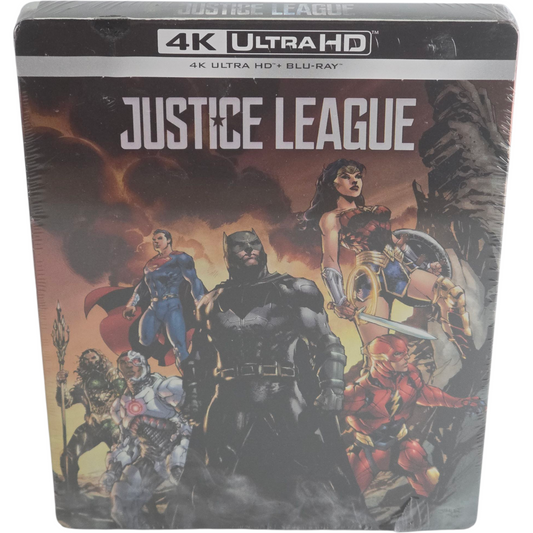 Justice League Zack Snyder  4K Ultra HD + Blu-ray  SteelBook Ben Affleck Zone B