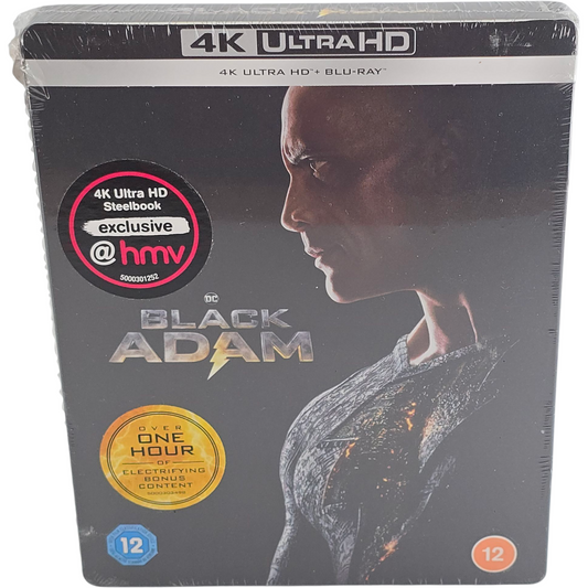 Black Adam  4K Ultra HD + Blu-ray  SteelBook exclusif HMV Dwayne Johnson  2023 B