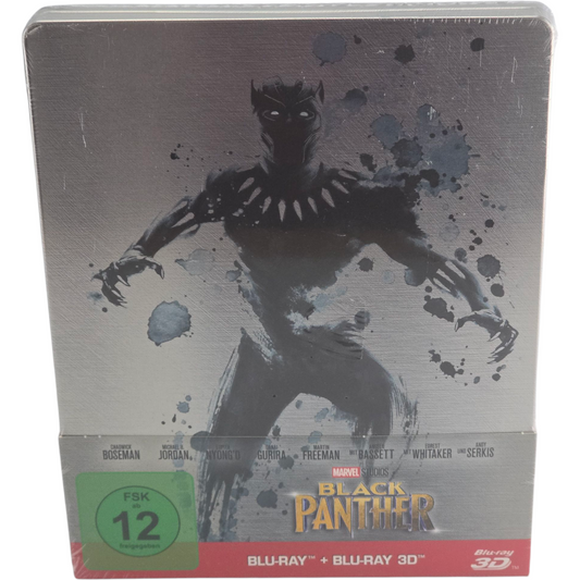 Black Panther Blu-ray 3D + Blu-ray SteelBook Chadwick Boseman 2018 Zone Libre