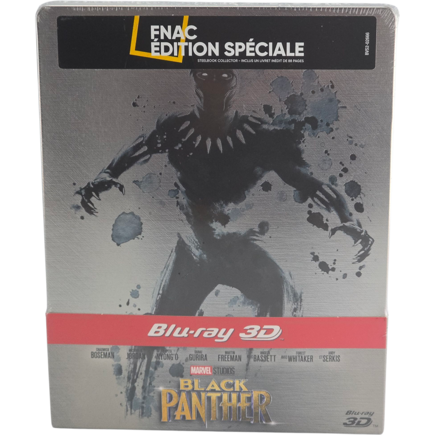 Black Panther Steelbook Blu-ray 3D + 2D + Livre Fnac Édition limitée Zone B