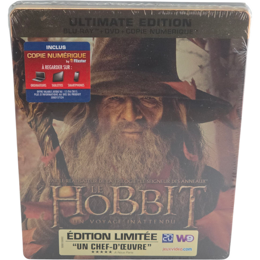 The Hobbit : An Unexpected Journey Gandalf SteelBook Blu-ray + DVD 2013 Zone  B