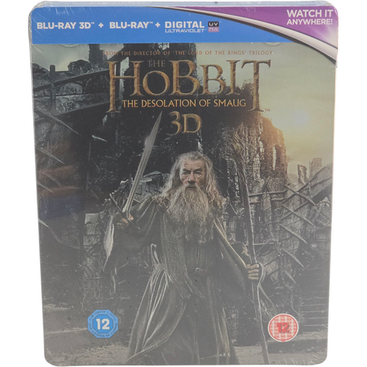 Le Hobbit : La Désolation de Smaug (2013) – SteelBook Blu-ray 3D + Blu-ray – Zone B – vue 2