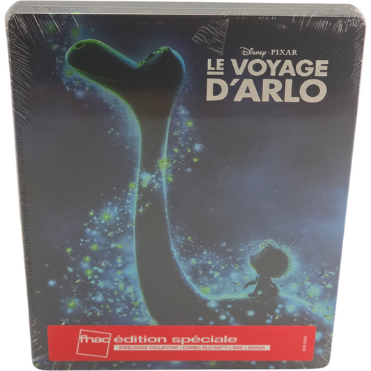 Le Voyage d'Arlo Steelbook Blu Ray +DVD The Good Dinosaur Disney Fnac 2017 B