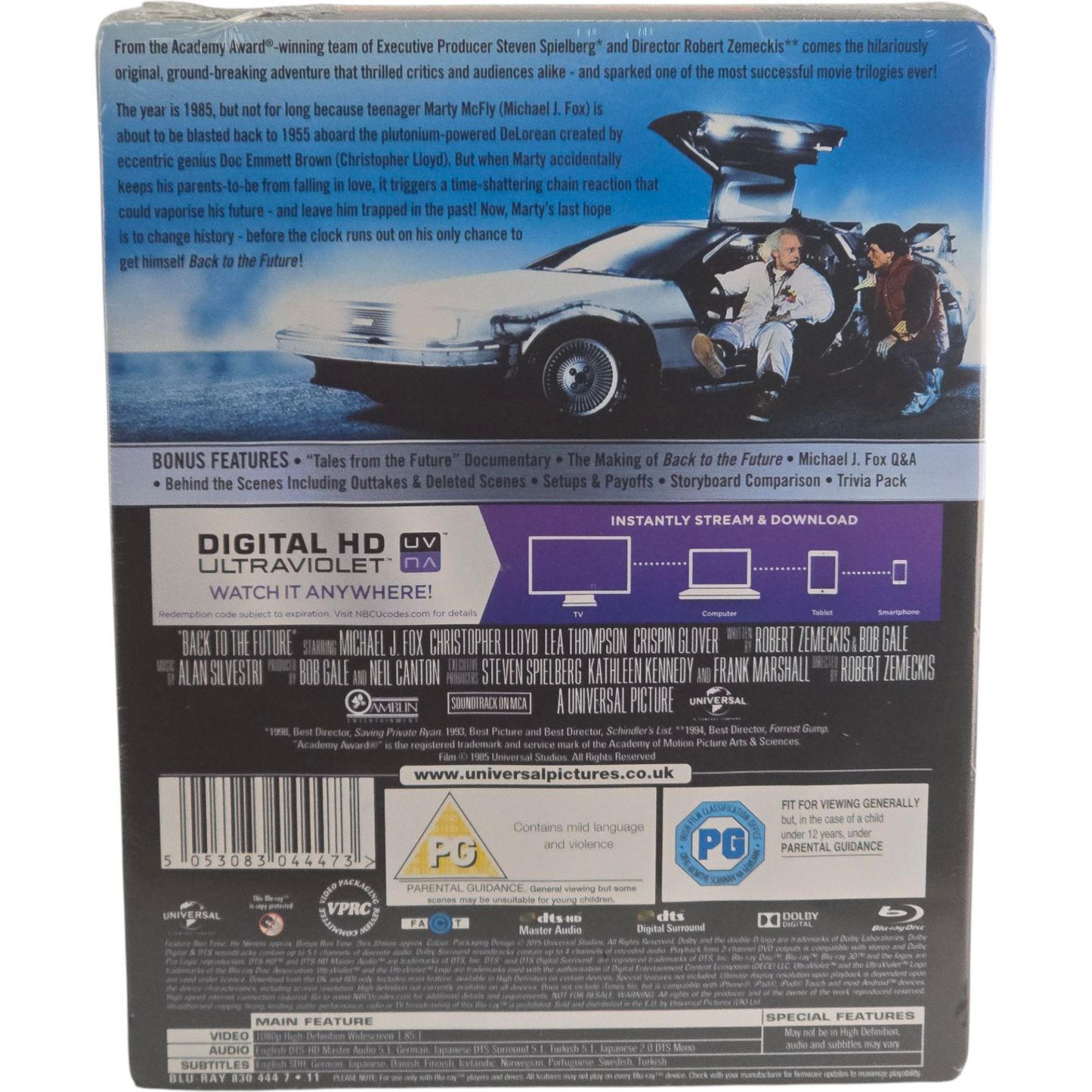 Retour vers le futur Blu-ray SteelBook Zavvi limitée 3000 ex 2015 Region Libre