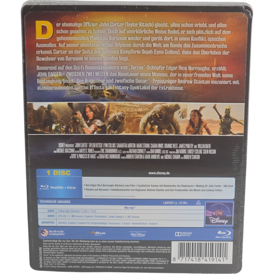 John Carter (2012) - SteelBook Blu-ray - Zone libre - vue 3