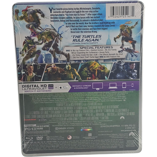 Ninja Turtles 2 – SteelBook Blu-ray + DVD – visuel 3