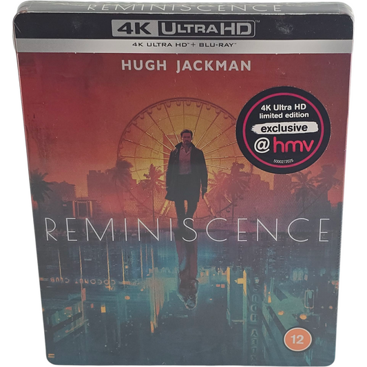 Reminiscence 4K Ultra HD +Blu-ray SteelBook HMV Limitée Hugh Jackman 2021 Zone B