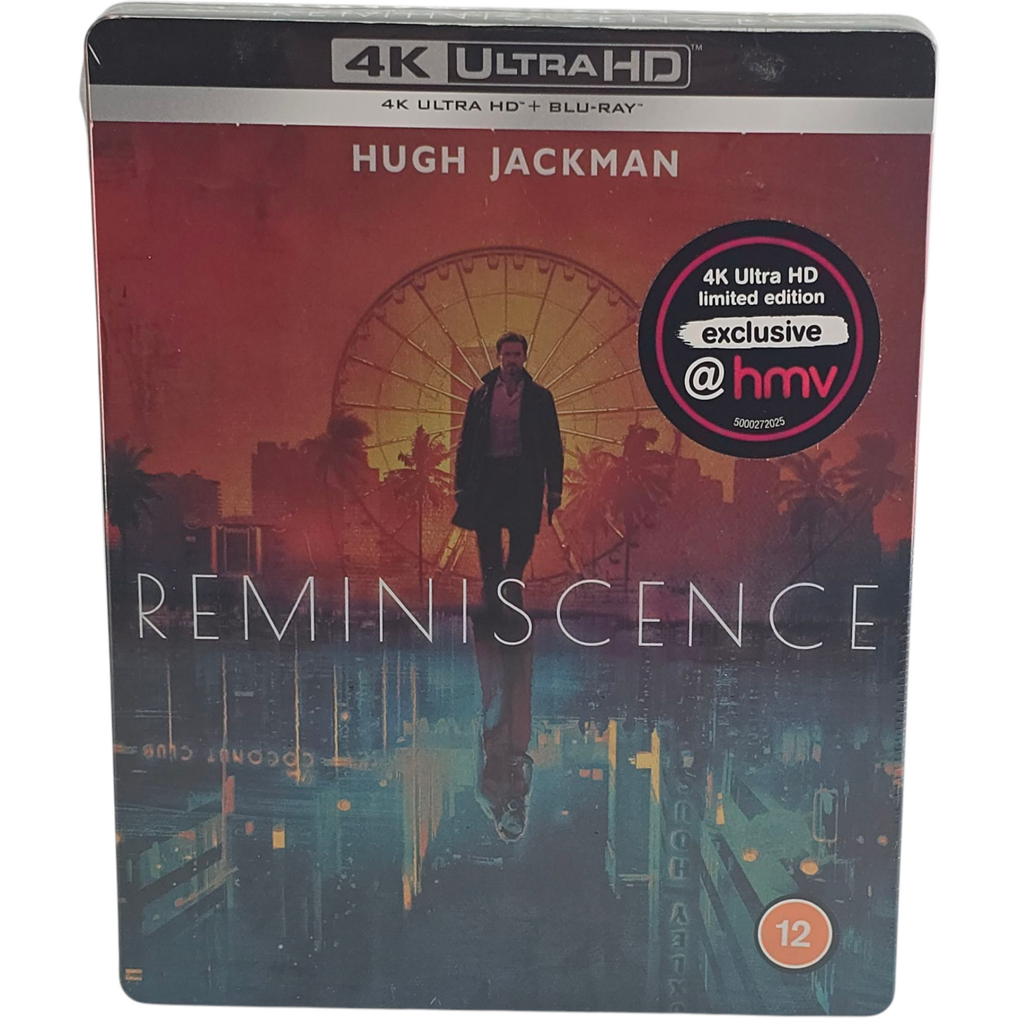 Reminiscence 4K Ultra HD +Blu-ray SteelBook HMV Limitée Hugh Jackman 2021 Zone B