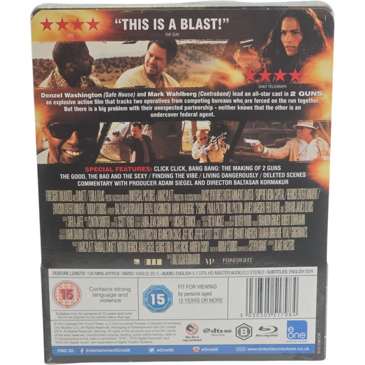 2 Guns (2013) – SteelBook Blu-ray – Zone B – vue 3