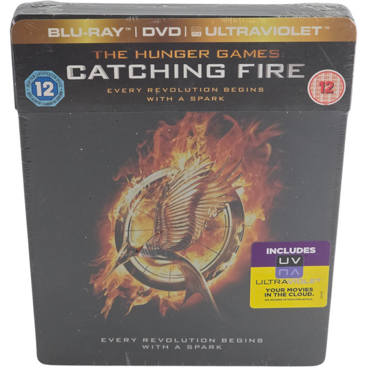 The Hunger Games:Catching Fire Steelbook Blu-ray + DVD Jennifer Lawrence Zone B