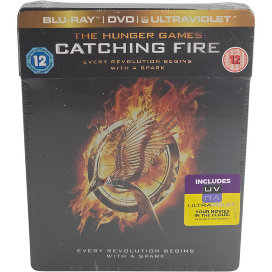 Hunger Games : L’Embrasement (2013) – SteelBook Blu-ray + DVD – Zone B + Zone 2 – vue 2