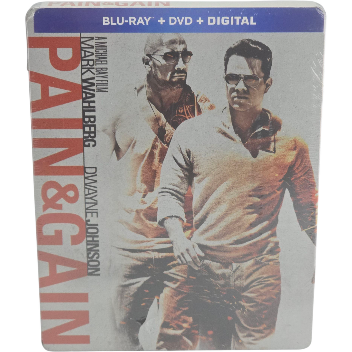 Pain & Gain Blu-ray SteelBook DVD +  Blu-ray  Mark Wahlberg, Dwayne Johnson [-18] A