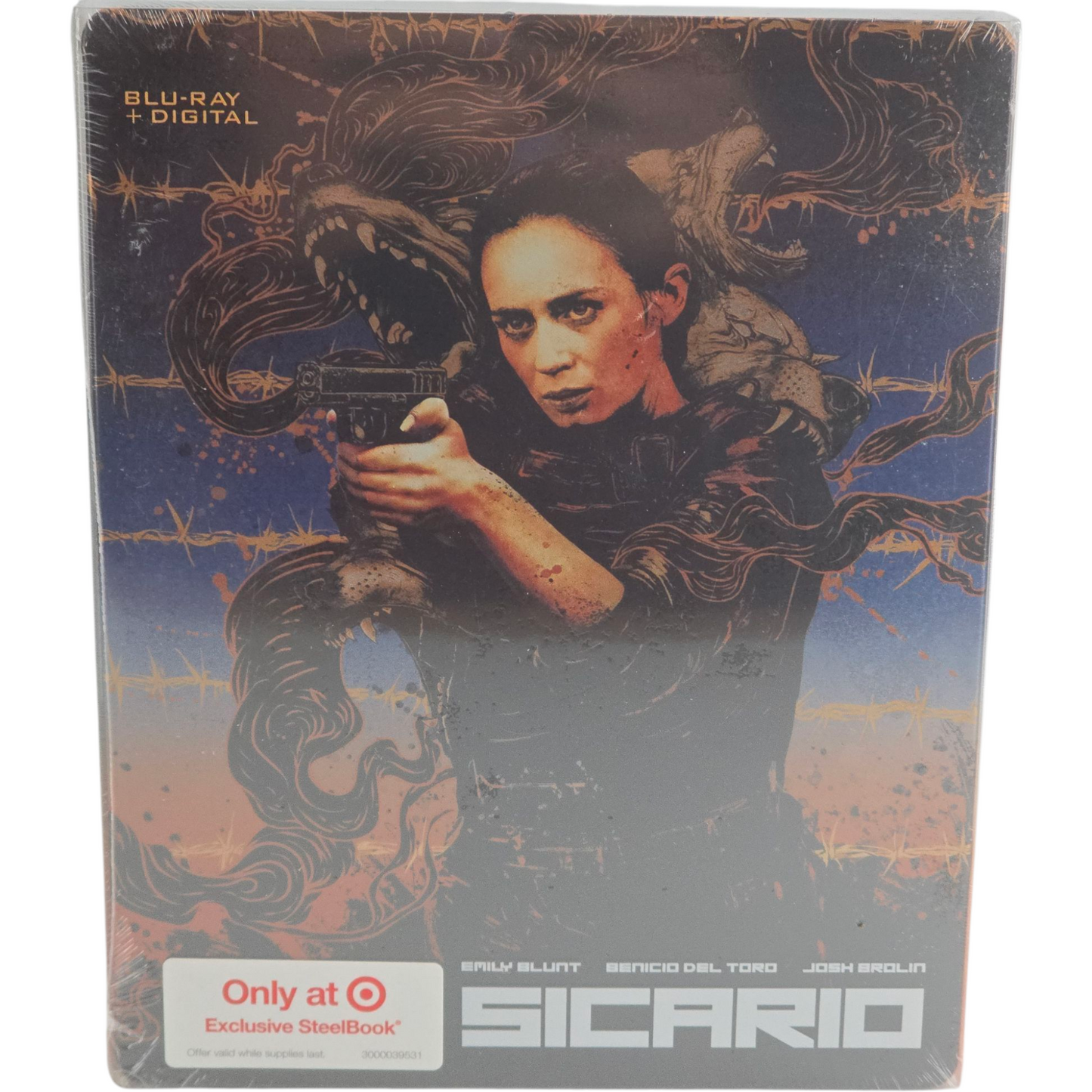 Sicario 2015 Blu-ray Steelbook Target Emily Blunt, Benicio del Toro 2021 Zone A