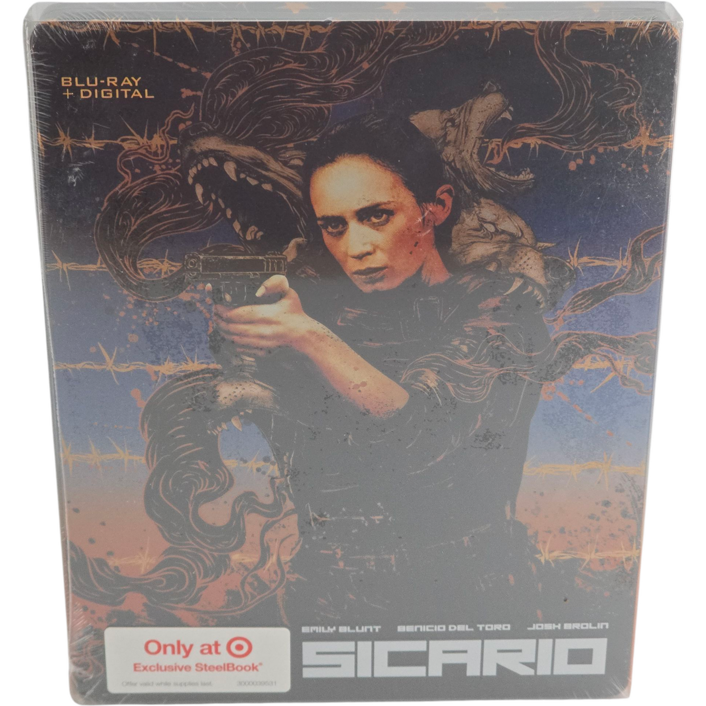 Sicario 2015 Blu-ray Steelbook Target Emily Blunt, Benicio del Toro 2021 Zone A