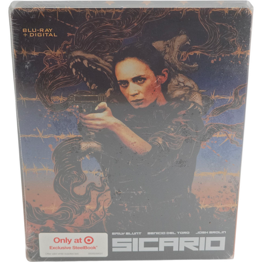 Sicario 2015 Blu-ray Steelbook Target Emily Blunt, Benicio del Toro 2021 Zone A