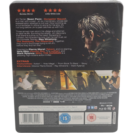 The Gunman (2015) – SteelBook Blu-ray – Zone B – vue 3