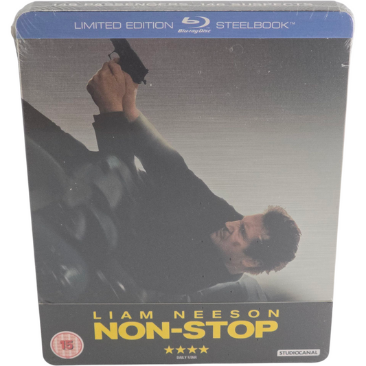 Non-Stop Blu-ray Steelbook Zavvi Edition limitée Liam Neeson, Julianne Moore Zone B