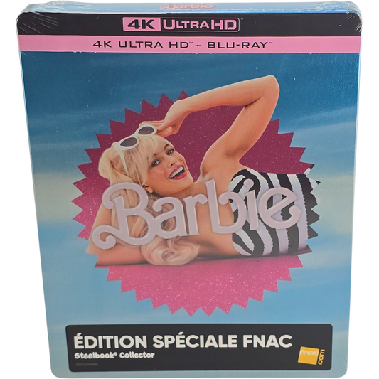 Barbie 4K Ultra HD + Blu-ray Steelbook Margot Robbie, Ryan Gosling, ZoneB