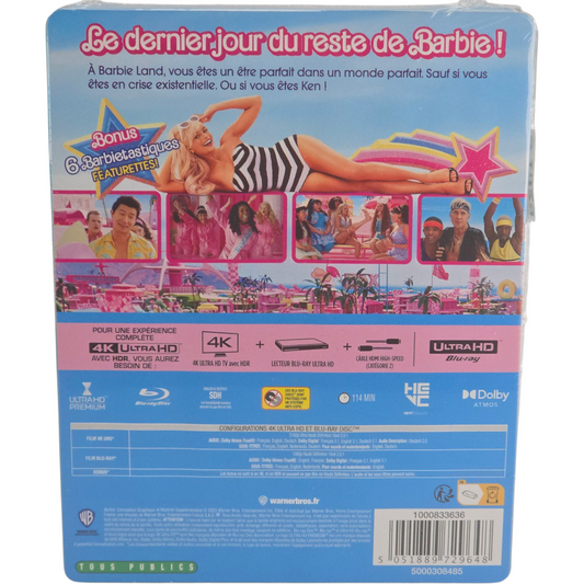 Barbie (2023) – SteelBook 4K Ultra HD + Blu-ray – Zone B