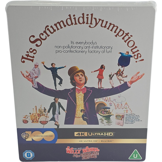 Willy Wonka & the Chocolate Factory 1971 4K Ultra HD + Blu-ray Steelbook Libre